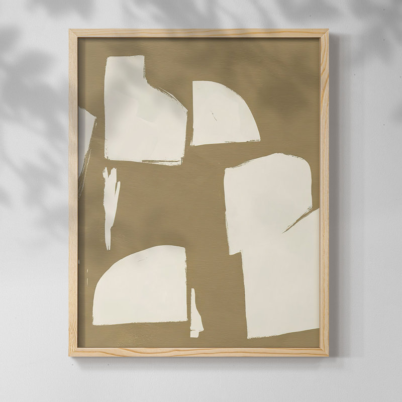 Impression encadrée ChunkyAb AbstractIV - bois massif, H 21 po x l 17 po