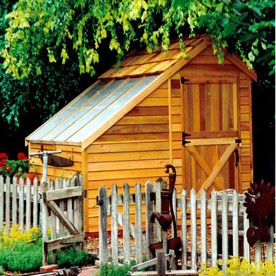 Sunhouse 8ft W x 8ft D Western Red Cedar Wood Storage Shed