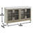 Exquisite Solid Poplar Sideboard with Versatile Storage and Graceful Design