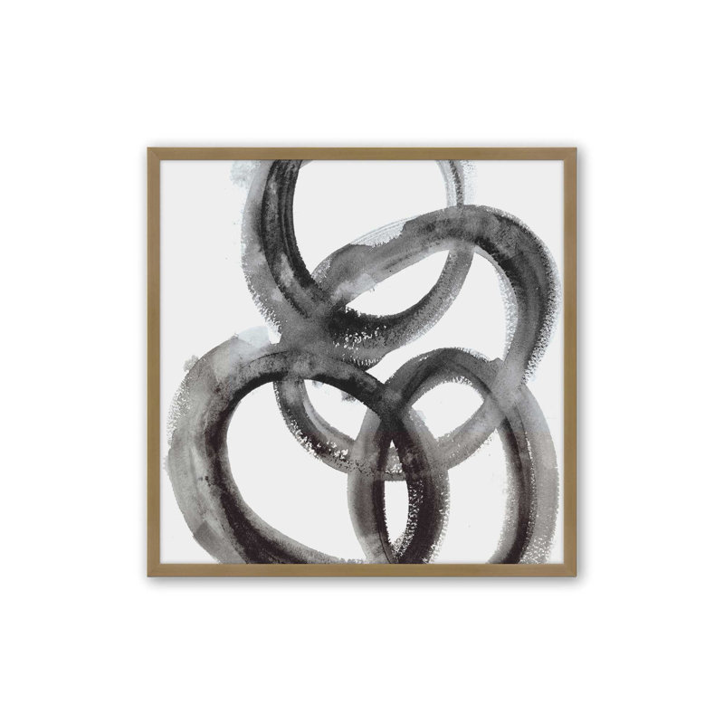 Impression sur toile entrelacée, H 13,75 po x l 13,75 po, Or brossé