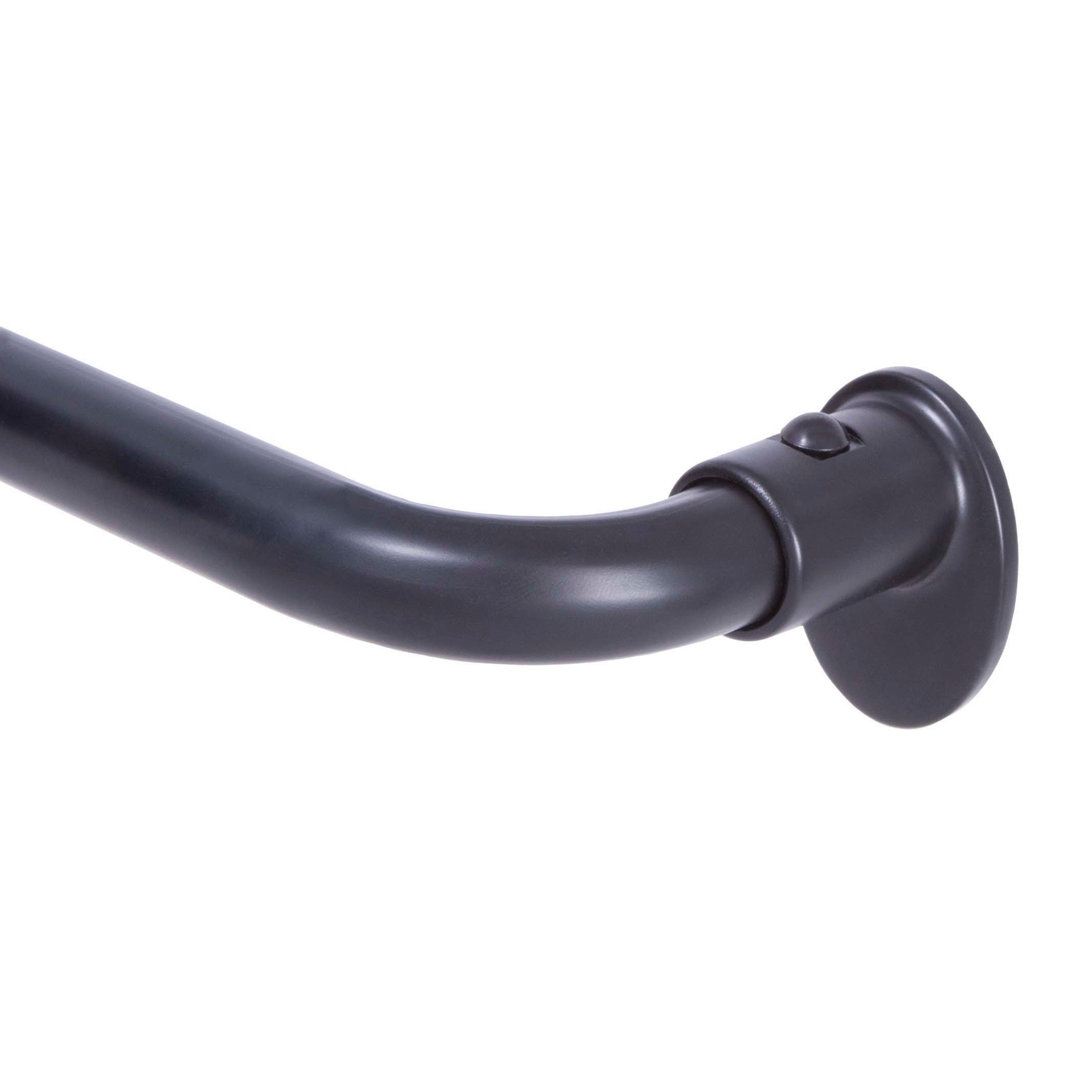 Sun Zero Blackout Wrap Around Curtain Rod, Adjustable Length, 5/8" Dia. Steel Tube Sun Zero 
