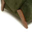 Chaises d'appoint peu encombrantes, sièges de maison modernes en velours et bois de bouleau