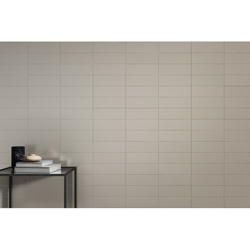 Motif II™ 4" x 12" Ceramic Patterned Tile, Taupe