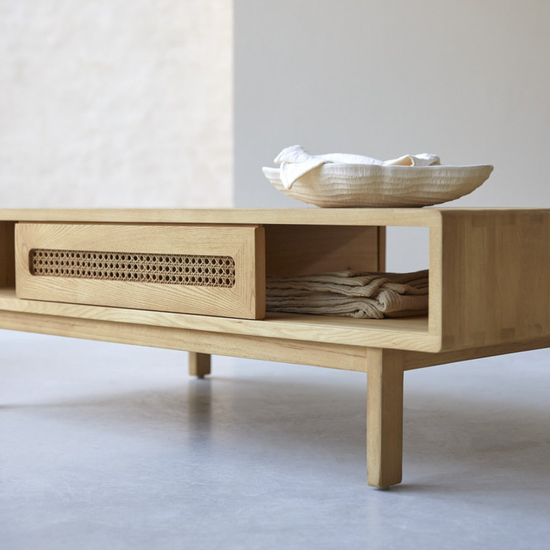 Luis Solid Wood Single Coffee Table