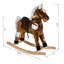 Chaise de cheval à bascule en métal Qaba Kids