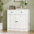 Marta Shaker White Accent Cabinet with Drawer— 31.5"W x 15.7"D x 31.5"H-124959734