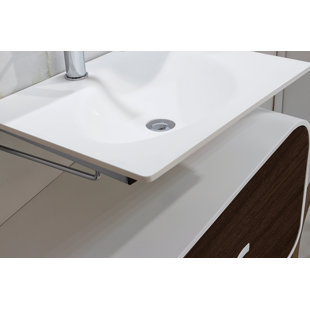Taberner 800mm L x 440mm W White Resin Rectangular Sink