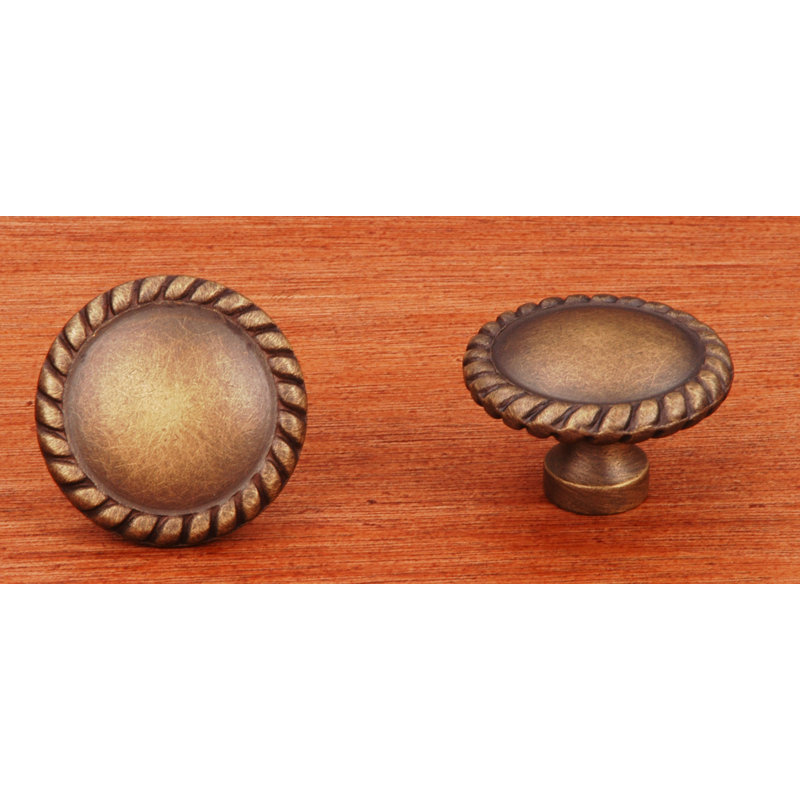 CK Series 1 1/4" Diameter Mushroom Knob, Antique English