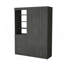 Armoire 3 tiroirs Tempe, tablette à 3 niveaux, 2 portes