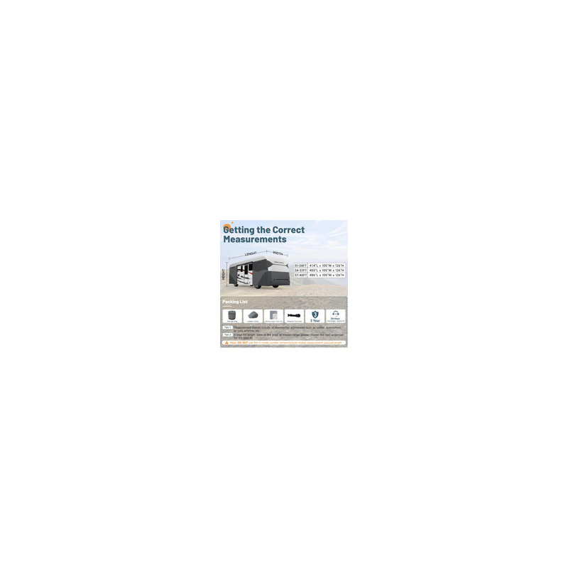 Housse de camping-car Umbrauto Class A, 11 pi x 9 pi x 35 pi