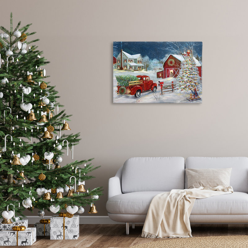 «Snowy Winter Farmhouse» par Ruane Manning, H 24 po x l 36 po