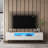 Prebe Modern LED TV Stand with 16-Color Lights & Large Storage | E1 Particleboard, High-Gloss Finish-921138809