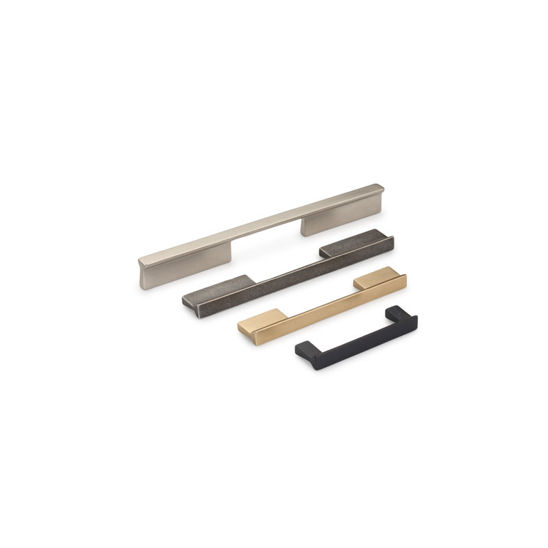 T-Bridge Cabinet Pull, Black, 6"