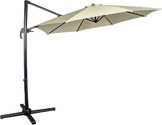300cm Tilt Market Parasol, Beige