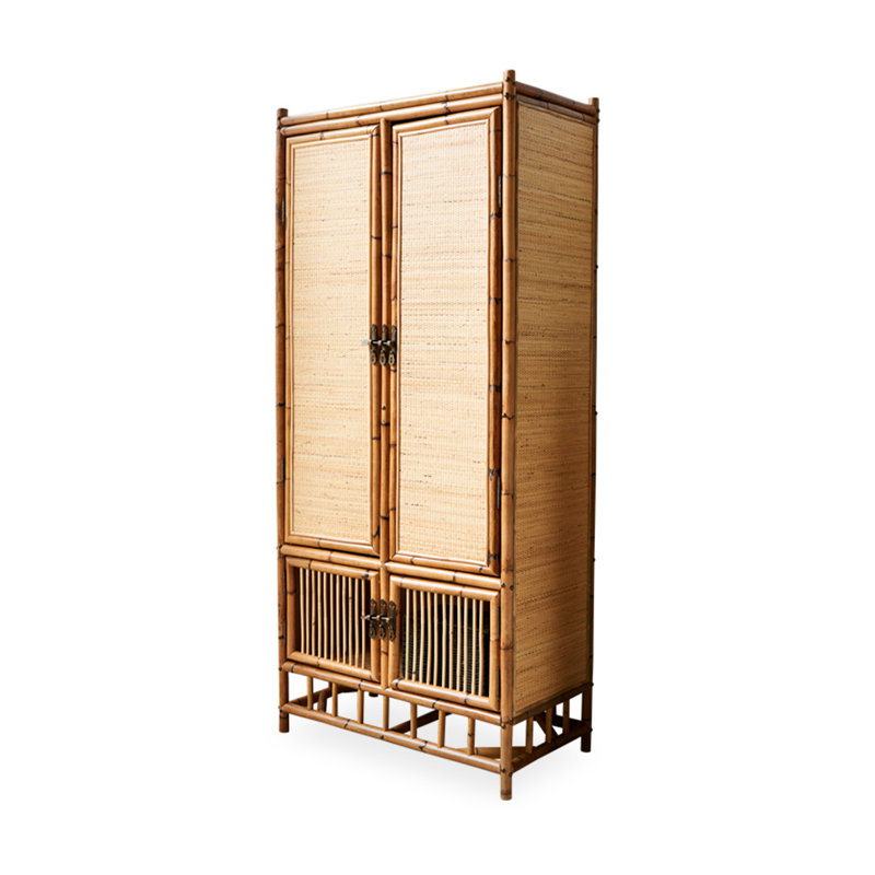 Armoire tissée moderne en rotin minimaliste moderne