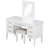 48" Vanity Desk with Mirror and Lights-36545159