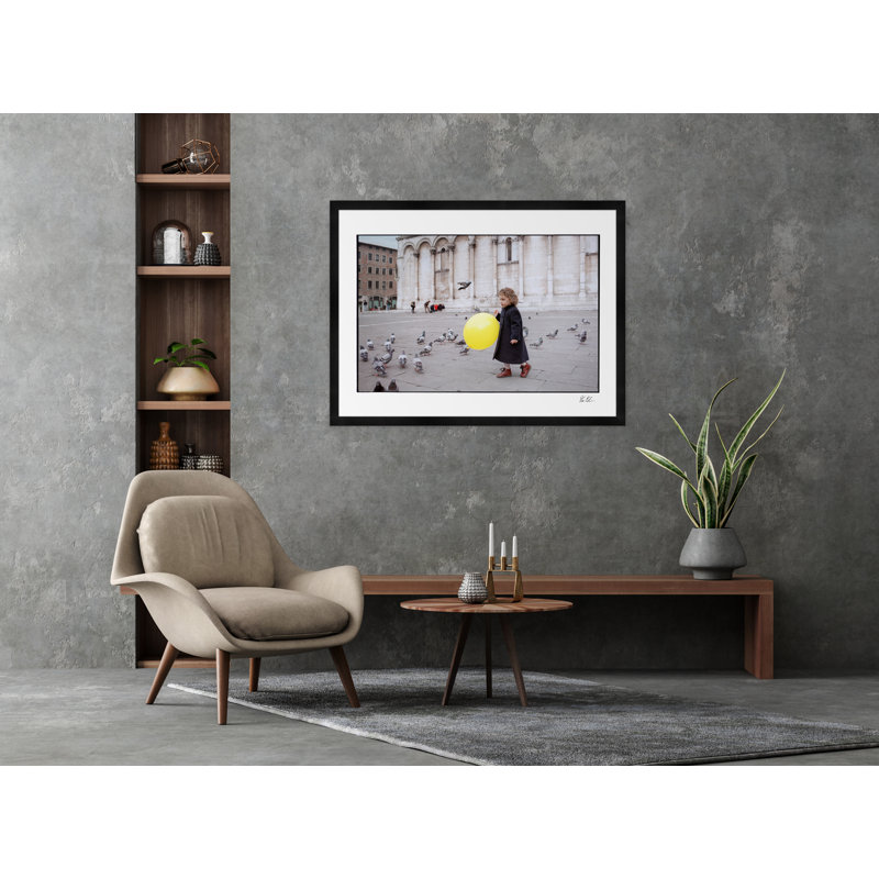 Yellow Balloon Print by Tim Klein