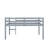 Full Rubber Wood Loft Bed With Ladder-1777256522