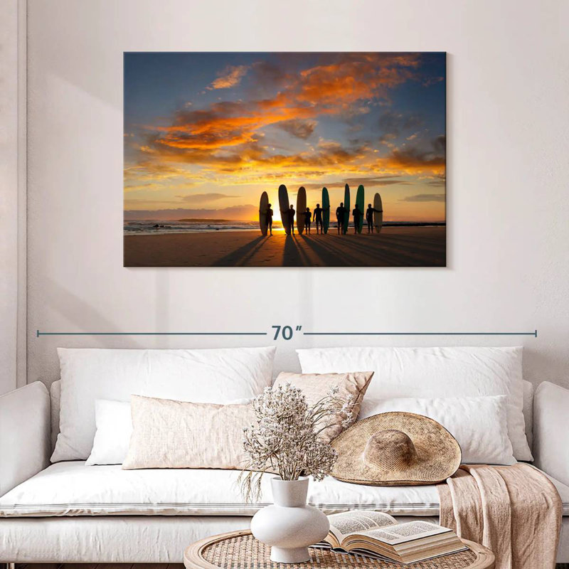Gillard Malibu Sunrise Surfers, H 30 po x l 45 po