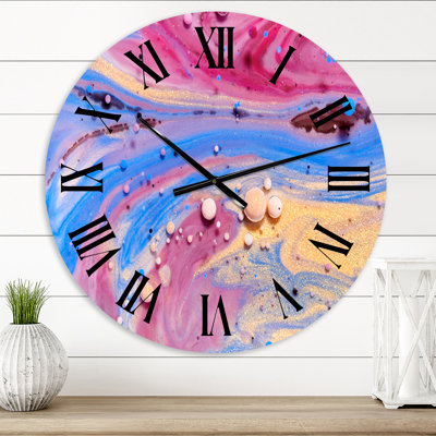 Acrylique bulles colorées - horloge murale moderne