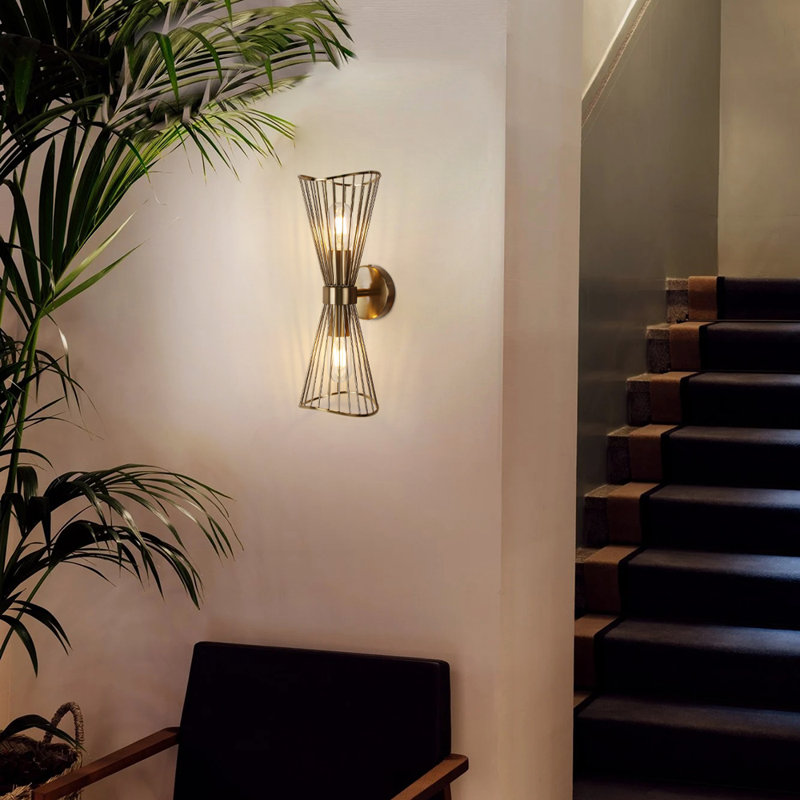 2-light Wall Sconces 16 Inch Modern Wall Sconce Hallway Lights Bathroom Light Fixtures, Gold