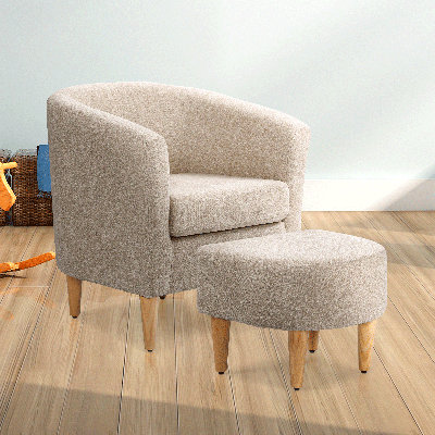 Fauteuil d'appoint rembourré Meruert