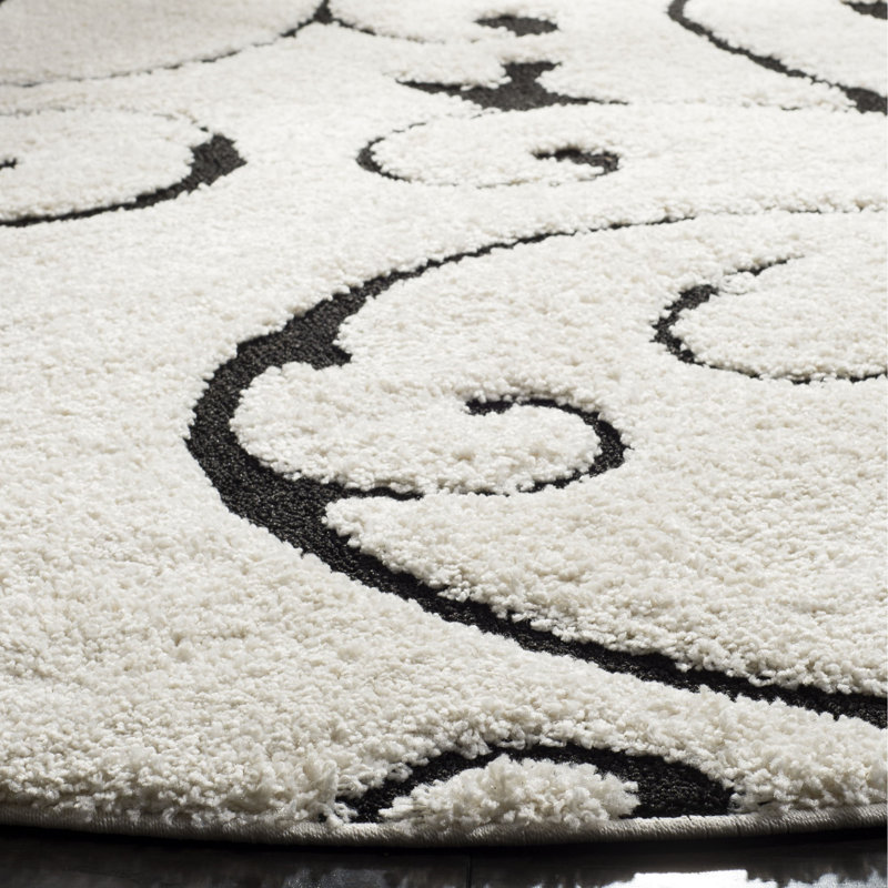 Tapis ivoire à poils longs Chanhassen, Rectangle 9 pi 6 po x 13 pi