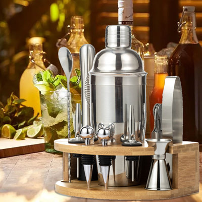 Ensemble d'outils de bar en acier inoxydable Descault