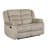  60" Beige Microfiber Manual Reclining Loveseat