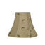 Abat-jour cloche en soie/chantoung de H 5 po en or