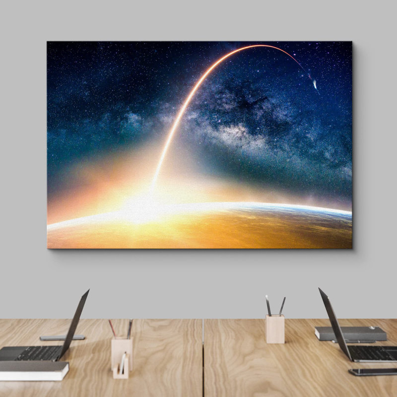 «Cosmic Solar Flare Planète Astronomie et espace Sci-Fi» sur, H 12 po x l 18 po