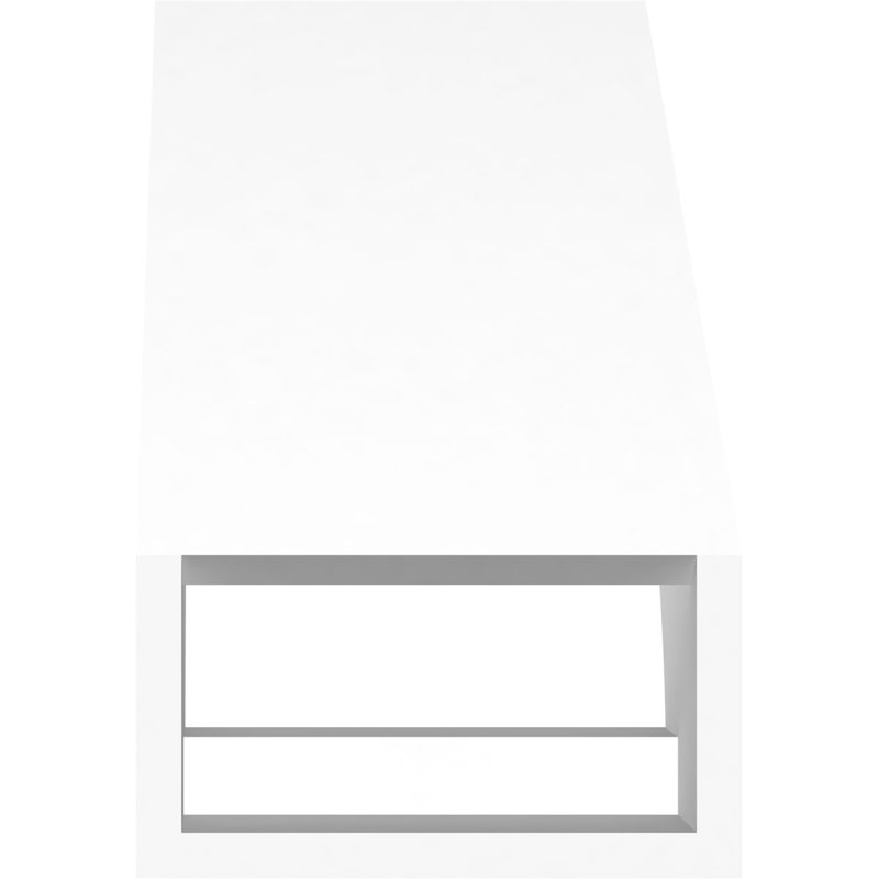 Attelle de genou en PVC de qualité architecturale de l 5 po x P 8 po x H 8 po Imperial, H 8 po x l 5 po x P 8 po