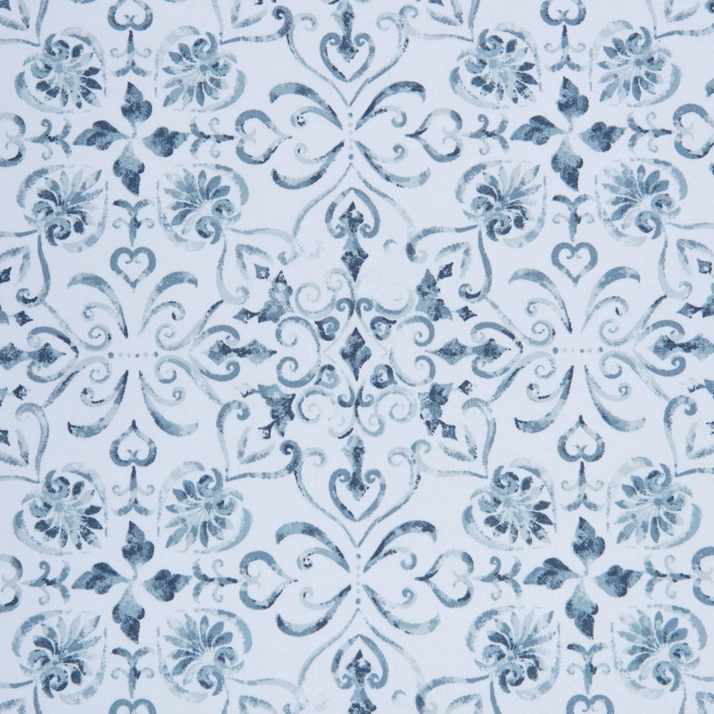 Blue and White Queen Microfiber Printed Sheet Set