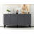 Catena Elegant Console Table, Anthracite Color, 59.1 x 31.1 x 15.7 inches | 100% Melamine Coated Particle Board, Thickness: 0.7 inches | Stylish Design for Entryway, Living Room & Home Office, Durable & Functional-106861008