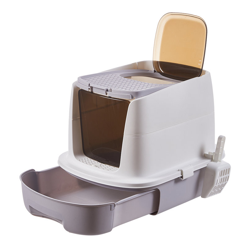 Polyethylene Plastic Litter Box with Scoop