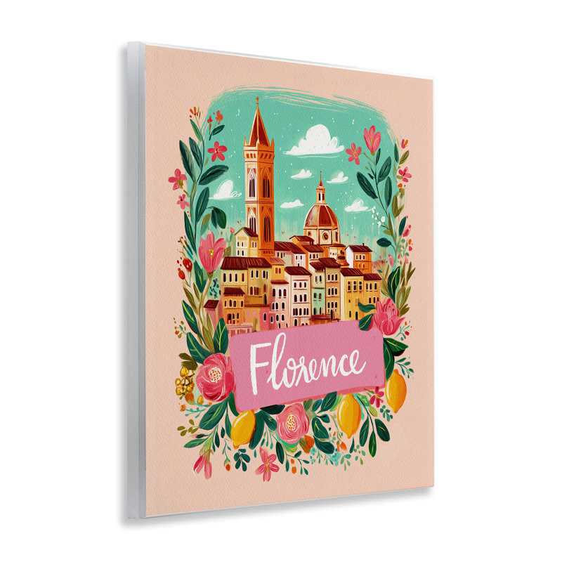 Plaque florale à bordure florale, design par Yen