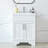 Aurilla 24 in. Single Sink Freestanding Bath Vanity in Matte White with White Carrara Quartz Top-1708691316