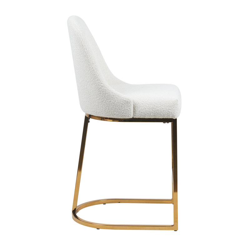 Tabouret de comptoir Bradley, Beige/or