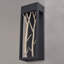 Applique murale d'extérieur à 1 lumière de 15,5 po fabriquée en acier durable Fabrizio fabriquée en acier durable, à DEL intégrée, conforme à la norme Dark Sky, pour une porte d'entrée de patio ou de garage