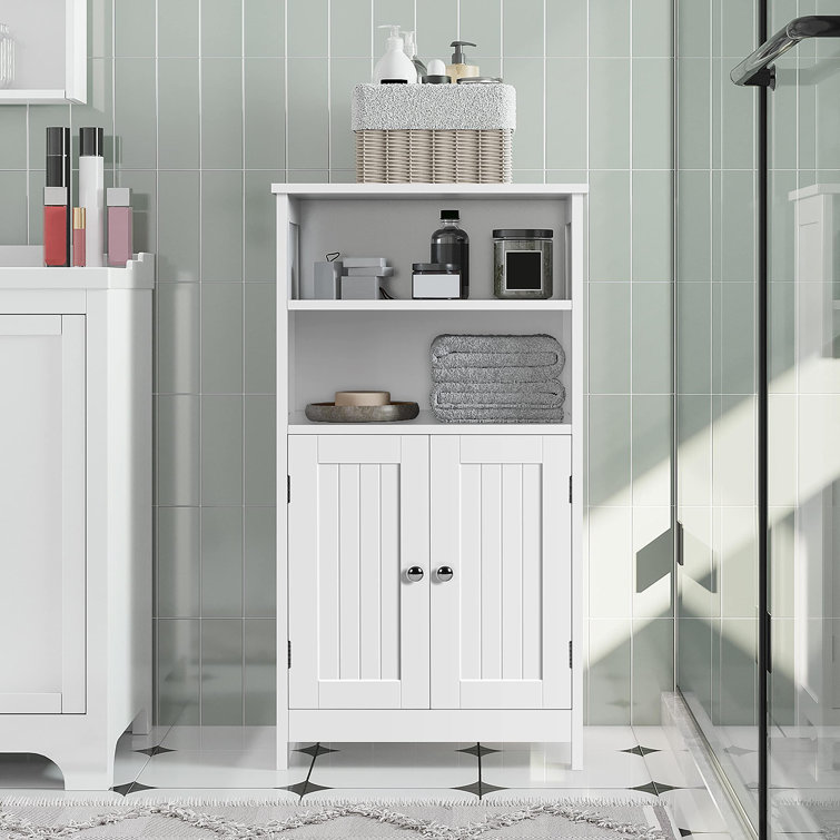 Red Barrel Studio® Temma Freestanding Bathroom Cabinet & Reviews | Wayfair