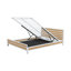 Grand lit plateforme en métal avec rangement sous le lit-556052930
