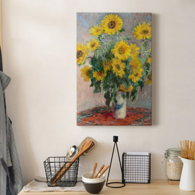 Bouquet de tournesols - impression sur toile tendue