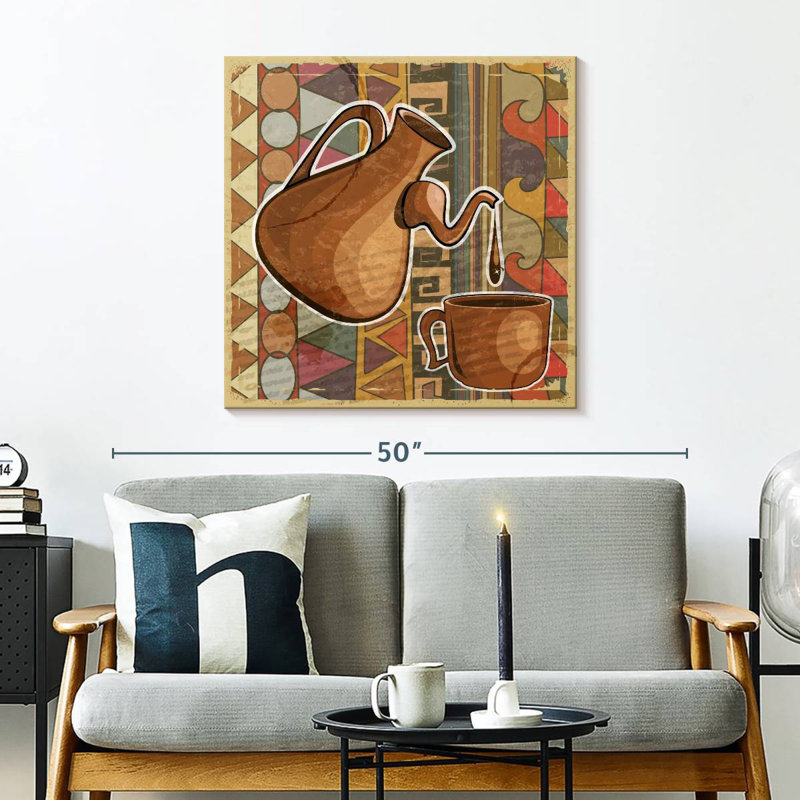Yarlin Tribal Coffee, 30" H x 30" W