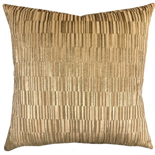 Cleaveland Down Striped Square Pillow Cover and Insert