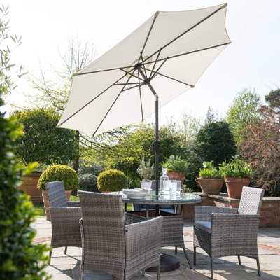 Dubose 4 - Person Garden Lounge Set with Cushions