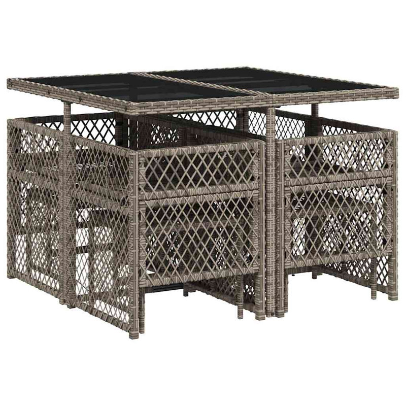Patio Dining Set Table,, Grey, Grey