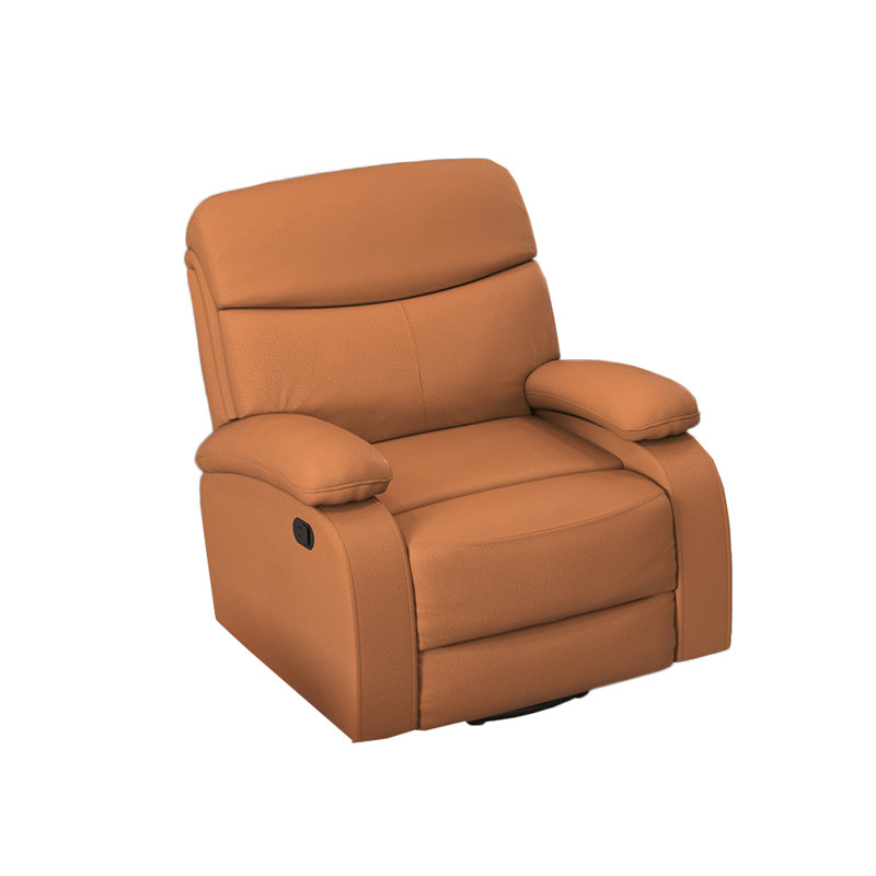 Fauteuil inclinable Sejal, Similicuir orange