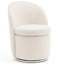 Fauteuil d'appoint rembourré pivotant avec dossier haut-1629528279