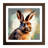 Rabbit Digital No.7 - Single Picture Frame Print on Wood-422191479