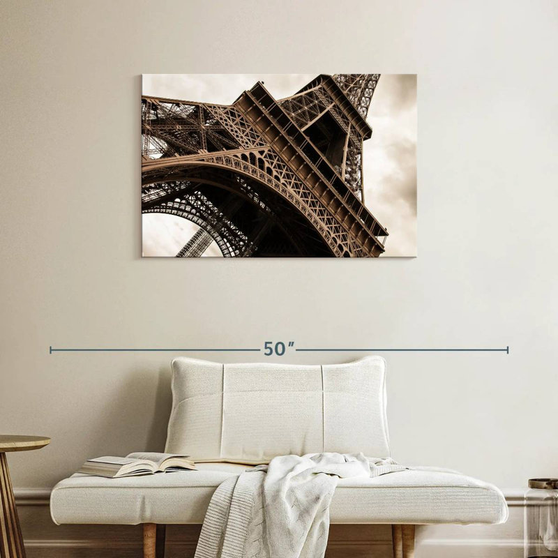 Tour Eiffel rétro, H 24 po x l 36 po